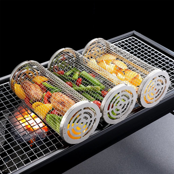 FixtureDisplays Stainless Steel Dishwasher Safe Grill Basket Wayfair